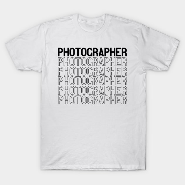 Photographer T Shirt Design T-Shirt by Rainbow Kin Wear